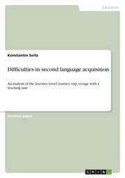 Cover von Difficulties in second language acquisition