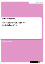 Cover von Karteninterpretation L6706 Saarbrücken-West