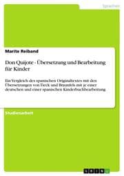Cover von Don Quijote - Übersetzung und Bearbeitung für Kinder