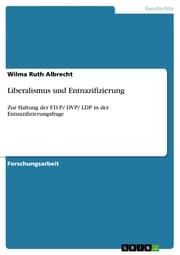 Cover von Liberalismus und Entnazifizierung