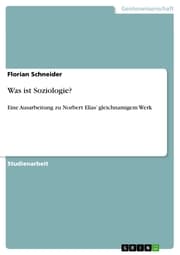 Cover von Was ist Soziologie?