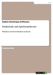 Cover von Punktstrafe und Spielraumtheorie