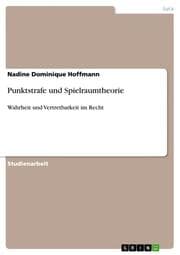 Cover von Punktstrafe und Spielraumtheorie