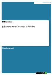 Cover von Johannes von Gorze in Córdoba