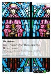 Cover von Die Trinitarische Theologie bei Bonaventura