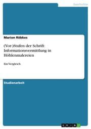Cover von (Vor-)Stufen der Schrift: Informationsvermittlung in Höhlenmalereien