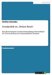 Cover von Sozialpolitik im Dritten Reich