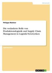 Cover von Die veränderte Rolle von Produktionslogistik und Supply Chain Management in Logistik-Netzwerken