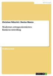 Cover von Modernes ertragsorientiertes Bankencontrolling