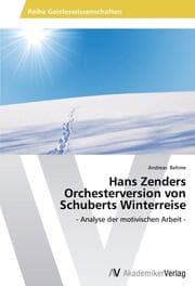 Cover von Hans Zenders Orchesterversion von Schuberts Winterreise