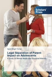 Cover von Legal Separation of Parent: Impact on Adolescents