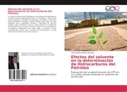 Cover von Efectos del solvente en la determinación de Hidrocarburos del Petróleo