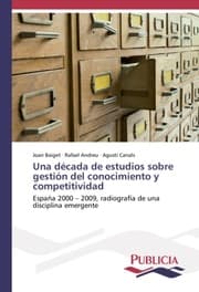 Cover von Una década de estudios sobre gestión del conocimiento y competitividad