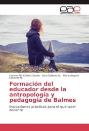 Cover von Formación del educador desde la antropología y pedagogía de Balmes