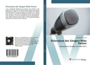 Cover von Stilanalyse des Sängers Mike Patton