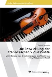 Cover von Die Entwicklung der französischen Violinsonate