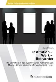 Cover von Institution - Werk - Betrachter