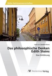 Cover von Das philosophische Denken Edith Steins
