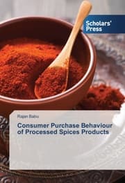 Cover von Consumer Purchase Behaviour of Processed Spices Products