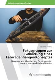 Cover von Fokusgruppen zur Evaluierung eines Fahrradanhänger-Konzeptes