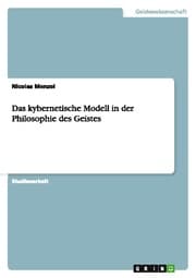 Cover von Das kybernetische Modell in der Philosophie des Geistes