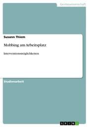 Cover von Mobbing am Arbeitsplatz