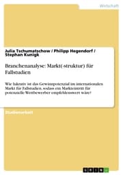Cover von Branchenanalyse: Markt(-struktur) für Fallstudien