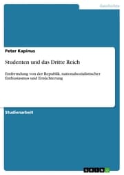 Cover von Studenten und das Dritte Reich