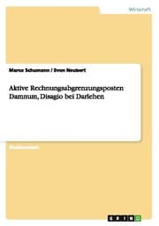 Cover von Aktive Rechnungsabgrenzungsposten Damnum, Disagio bei Darlehen