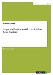 Cover von Angst und Angstkontrolle von Kindern beim Klettern