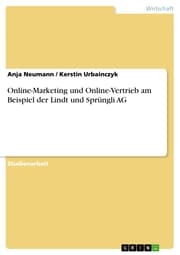 Cover von Online-Marketing und Online-Vertrieb am Beispiel der Lindt und Sprüngli AG