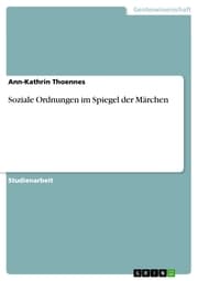 Cover von Soziale Ordnungen im Spiegel der Märchen