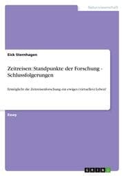 Cover von Zeitreisen: Standpunkte der Forschung - Schlussfolgerungen