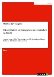 Cover von Minderheiten in Europa und europäischen Ländern