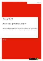 Cover von Rules for a globalised world