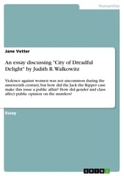 Cover von An essay discussing 'City of Dreadful Delight' by Judith R. Walkowitz