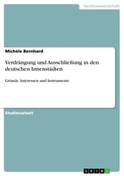 Cover von Verdrängung und Ausschließung in den deutschen Innenstädten