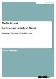 Cover von La Esperanza en Gabriel Marcel