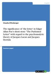 Cover von The significance of 'the letter' in Edgar Allan Poe's short story 'The Purloined Letter' with regard to the psychoanalytic theory of Jacques Lacan and Jacques Derrida