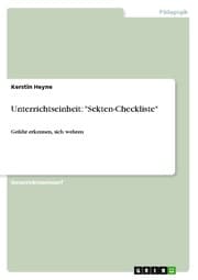Cover von Unterrichtseinheit: 'Sekten-Checkliste'