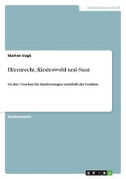 Cover von Elternrecht, Kindeswohl und Staat