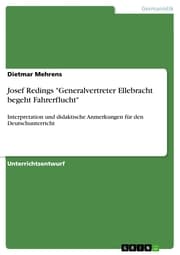 Cover von Josef Redings 'Generalvertreter Ellebracht begeht Fahrerflucht'