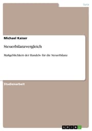 Cover von Steuerbilanzvergleich