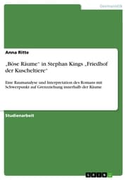 Cover von 'Böse Räume' in Stephan Kings 'Friedhof der Kuscheltiere'