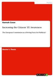 Cover von Increasing the Citizens' EU Awareness