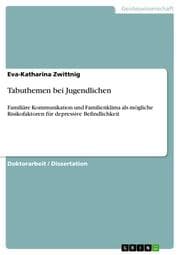 Cover von Tabuthemen bei Jugendlichen