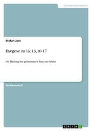 Cover von Exegese zu Lk 13,10-17