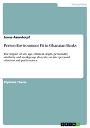 Cover von Person-Environment Fit in Ghanaian Banks