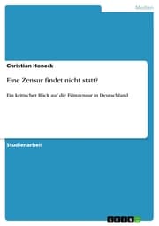 Cover von Eine Zensur findet nicht statt?