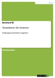 Cover von Tenniskurse für Senioren